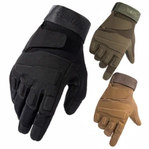 Tactical Full Finger Gloves Army Military Combat Hunting Shooting Sniper Mittens - Picture 1 of 18