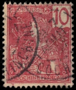 INDOCHINA 28 - Allegory of France "1904 Carmine" (pb40896) - Picture 1 of 1