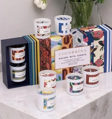 8 Pack Hand Crafted Scented Candle Set Mini Aromatherapy Candle  - Image 1 of 4