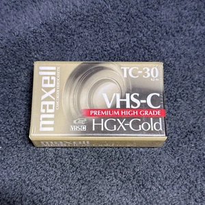 Maxwell - VHS-C (HGX-Gold) TC-30 Cassette (SEALED) - Picture 1 of 2