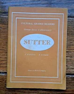 Cultural Graded Readers. German Series: 1 Elementary.  Sutter 1955 PB - Image 1 of 4