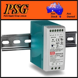 MDR-60-24 / MDR-60-5 / MDR-60-12 / MDR-60-48 MEAN WELL - DIN Rail Power Supply - Picture 1 of 8