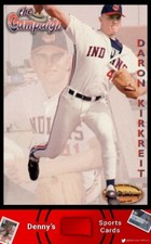 1994 Ted Williams #126 Daron Kirkreit Cleveland Indians Baseball Card