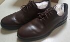 Chaussures Ecco homme taille 45 chaussure habillée cuir marron imperméable US 11 flambant neuf !!!