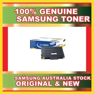GENUINE ORIGINAL SAMSUNG YELLOW TONER CARTRIDGE CLP-500D5Y FOR CLP500 NEW SEALED - Bild 1 von 1