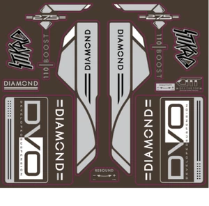 MTB Adesivi Forcella DVO DIAMOND BOOST 16 ANTIGRAFFIO Stickers Fork 27.5"  - Picture 1 of 1