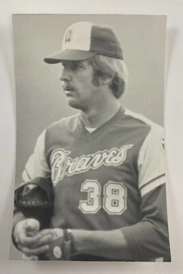 Ron Reed Atlanta Braves Vintage Baseball Postcard PCAB - Image 1 of 2