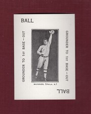 STUFFY McINNIS, Athletics ~ 1914 Polo Grounds Game card WG4 | 1973 TCMA Reprint