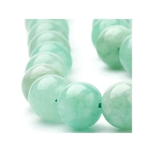 Sachet de 15 perles rondes lisses percées Jade de Birmanie perle 6mm - Imagen 1 de 1