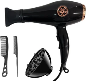 PHON PROFESSIONALE 4IN1 DA 4800W ASCIUGACAPELLI IONICO CON 3 TEMPERATURE RAPIDO - Foto 1 di 8