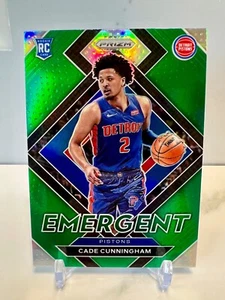 2021-2022 Prizm Basketball Cade Cunningham Emergent Green Prizm - Bild 1 von 2