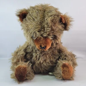 Vintage Mighty Star Stachelfell Teddybär Kuscheltier braun Plüschtier 12 Zoll - Bild 1 von 8