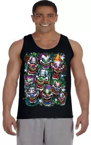 Camiseta sin mangas para hombre sin mangas muscular malvada terror película payaso - Imagen 1 de 1