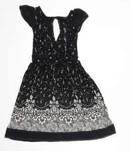 Miss Selfridge Womens Black Polyester Blend Size 10 - Picture 1 of 10