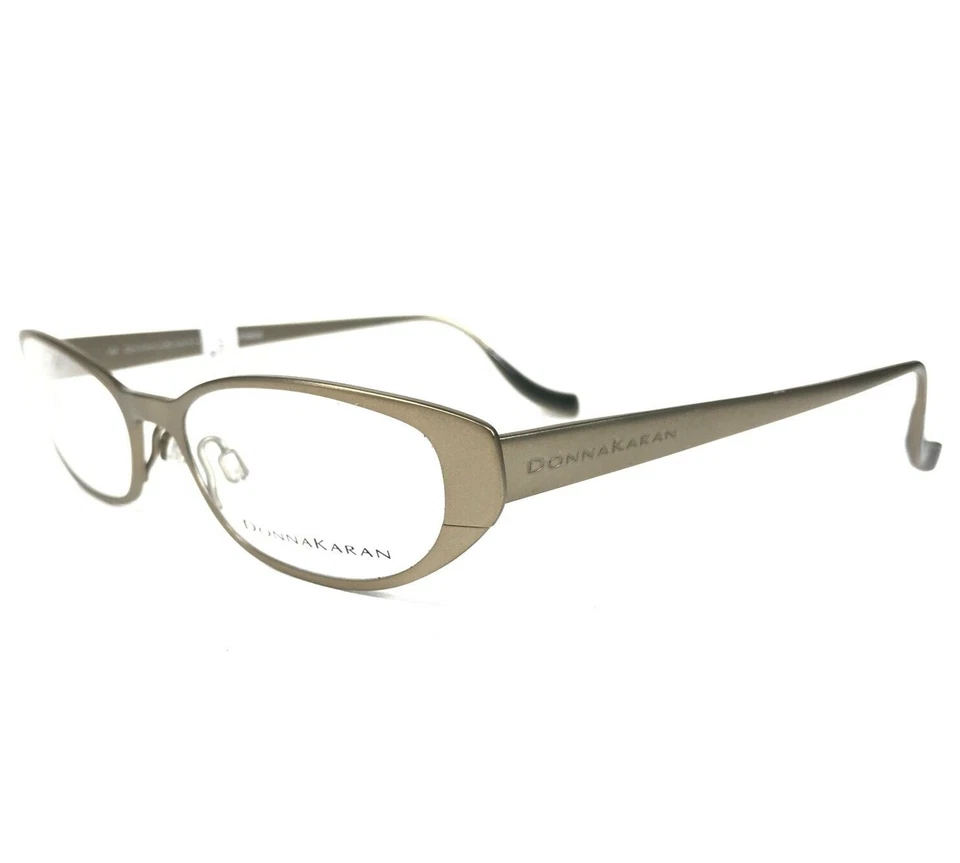 Monturas de gafas Donna Karan 8748 237 oro mate ovaladas ojo de gato 52-17-145 Foto 1 de 4