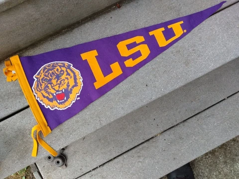 LSU Tigers Pennant, 9 x 24" Cover