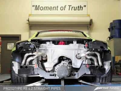 Escape tubo recto AWE para Audi R8 4,2 L Audi R8 2008-2012 - usado, como nuevo Foto 1 de 4