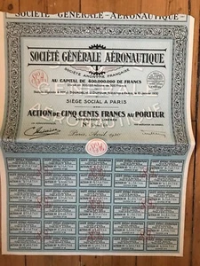 Société Générale AERONAUTIQUE (Z2) - Picture 1 of 1