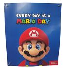Nintendo Every Day Is A Mario Day Poster 28in x 24in Gamestop Promo -RARE