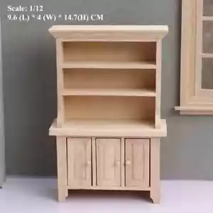 AirAds Dollhouse 1:12 scale dollhouse miniatures Furniture bookcase unfinished - Picture 1 of 5
