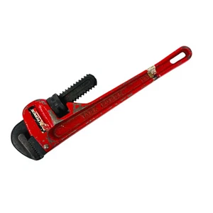 Task Force 14 in Heavy Duty Pipe Wrench Hand Tool Red High Quality Large - Picture 1 of 6
