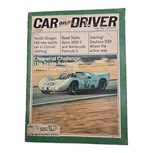 Car and Driver Magazine June 1966 Barracuda Formula S Volvo 1800 Sunoco Ad - Picture 1 of 4