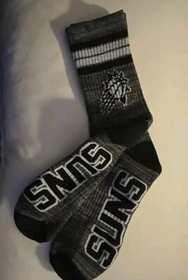 PHOENIX 太阳标志 青少年 尺寸 L CREW SOCKS 篮球队 全新 — 第 1/4 张图片