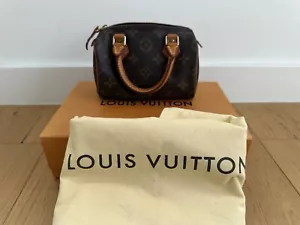 Authentic LOUIS VUITTON Monogram Canvas Speedy Nano - Picture 1 of 20