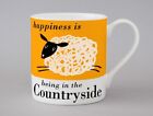 Kubek Happiness being in the Countryside Sheep Bone Chiny Stoke Potteries Rolnictwo