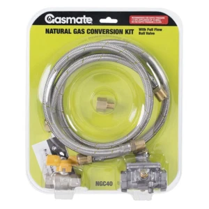 Gasmate NATURAL GAS CONVERSION KIT 120cm & 30cm Hose, Ball Valve & Regulator - Picture 1 of 2