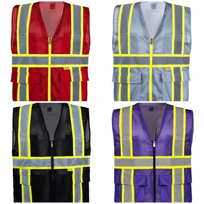 Chalecos de seguridad multicolores de alta visibilidad Foto 1 de 4