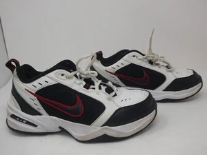 NIKE AIR MONARCH IV WHITE/BLACK MEN'S WALKING SNEAKER SHOES SZ 8.5 416355-101 - Picture 1 of 9