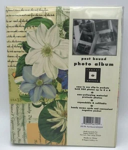 NEW Regent Gallery Photo Album 200 Pockets with Memo 4"x 6" or 3"x5" Flower Love - Picture 1 of 9