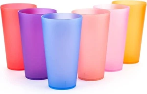 32-ounce Plastic Tumblers/Large Drinking Glasses/Party Cups Set of 12 - Picture 1 of 5