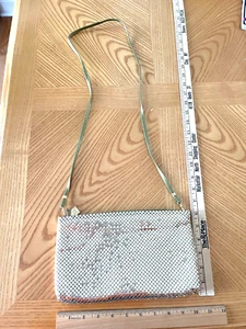 VINTAGE WHITING & DAVIS INTL 1950’s 60’s Ornate Gold Evening PURSE - Picture 1 of 5