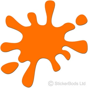 36 ORANGE PAINT SPLAT STICKERS DECALS for Car | Wall | Home - Picture 1 of 1