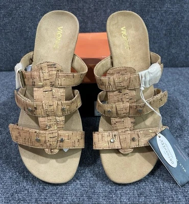 Vionic Women's Shoes Vionic Park Radia Orthaheel Wedge Sandals Tan Size 11 NEW - Image 1 of 4