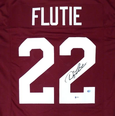 Boston College Eagles Doug Flutie Autographed Signed Red Jersey Beckett - Image 1 of 4