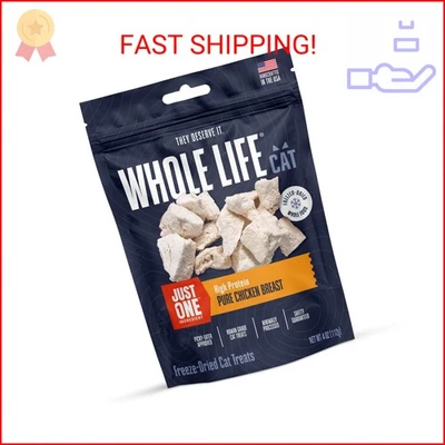 Whole Life Cat Just One Chicken Freeze Dried Cat Treats - Human Grade High Prote - Image 1 of 2