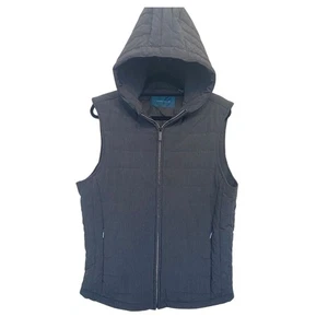 Perry Ellis Dark Grey Hooded Vest Men's Size M - Picture 1 of 8