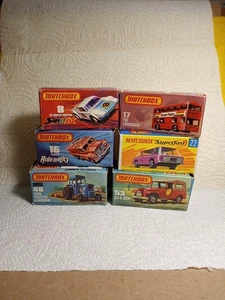 MATCHBOX LESNEY /SUPERFAST LOT OF 6 WITH BOXES #8/#16/#17/#22/#46 AND #53- - Picture 1 of 19
