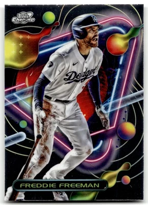 Freddie Freeman - #143 - 2023 Topps Chrome Cosmic - Topps - Image 1 of 2