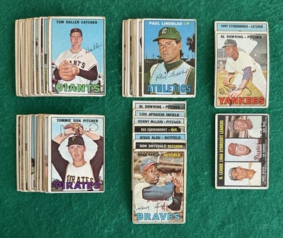 Lote de (59) tarjetas de béisbol Topps 1967 Sandy Koufax/Hank Aaron Salón de la fama RC Foto 1 de 4