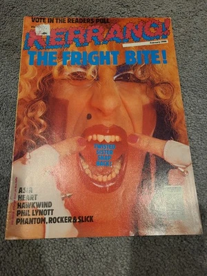 TWISTED SISTER KERRANG! NO.108 MAGAZINE Feb 1986 DEE SNIDER COVER UK Hard Rock - Image 1 of 4