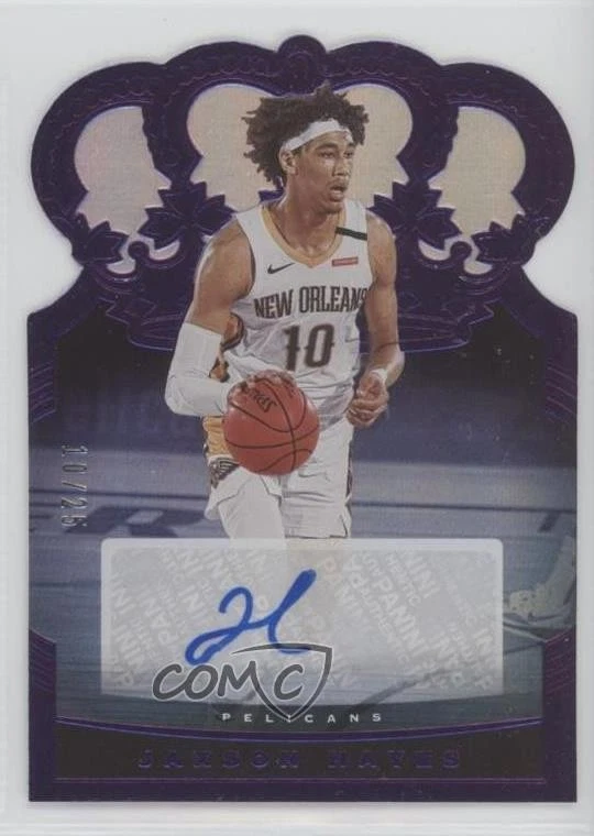 2020-21 Panini Crown Royale Crown Auto Purple /25 Jaxson Hayes #CA-JAX Auto - Image 1 of 2