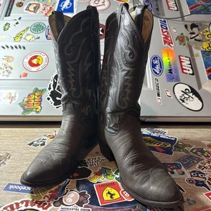 Justin Cowboystiefel grau Leder Gr. 10D grau Style #1440 - Bild 1 von 13