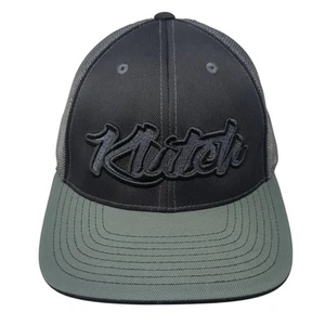 Klutch Fitted Trucker Hat Gray 8 Mesh Back Embroidered Colorblock - Picture 1 of 10