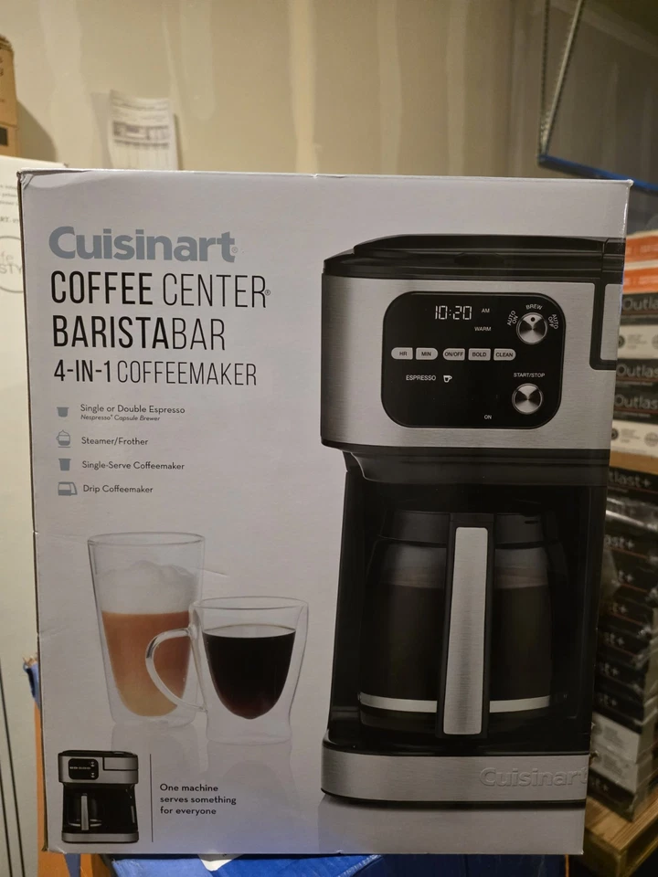 Cuisinart Coffee Center Barista Bar 12-Cup 4-In-1 Coffee Maker - Black (SS4N1) - Image 1 of 1