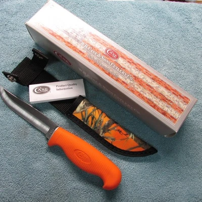 Case XX  LT265-5  SS Fixed Blade/ Orange Handle - Image 1 of 4