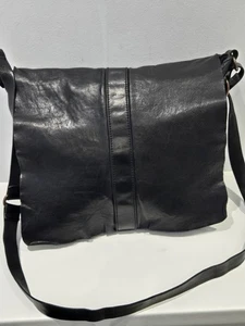 Campomaggi Large Shoulder Crossbody Bag Black Leather - Picture 1 of 23